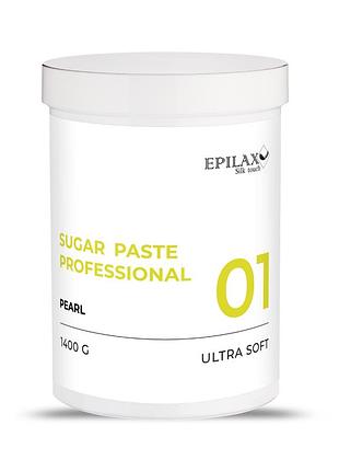 Сахарная паста для шугаринга epilax линейка pearl 1400г ultra (ултра мягкая)