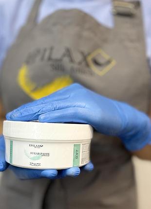 Сахарная паста для шугаринга epilax classic soft 350 г — мягкая плотность, для больших зон, с лимонным соком