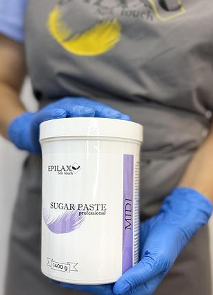 Сахарная паста для шугаринга epilax classic midi 1400 г — средней плотности, профессиональная