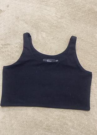 Базовий бавовняний однотонний літній топ