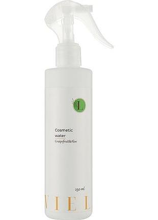 Вода косметическая для снятия липкого слоя после шугаринга levie cosmetic water grapefruit & aloe, 250 мл