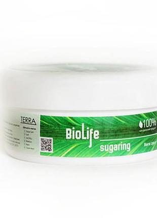Сахарная биопаста для шугаринга biolife sugaring №5 hard (плотная) 250 г – профессиональная паста для депиляц