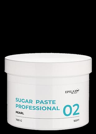 Сахарная паста для шугаринга epilax линейка pearl 700г soft (мягкая) для мастера
