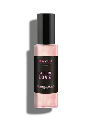 Парфюмерный увлажняющий мист для тела «fall in love» тм тм mayur 100 мл