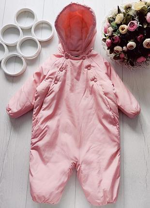 Теплый демисезонный комбинезон на синтепоне, флис артикул: 24887