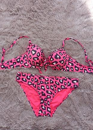 Купальник леопардовый 38р м 44-46р