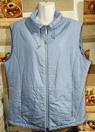 Стильная, френдовая,голубая,женская жилетка 50-52 р