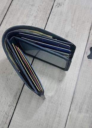 Кожаный кошелек, ручная работа, подарочная упаковка