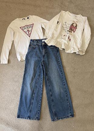 Одяг для дівчинки 6 7 років джинси світшот zara guess