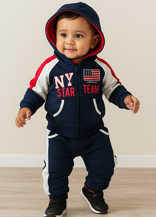 Теплый спортивный костюм на мальчика.