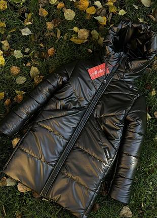 Пальто зима темний шоколад