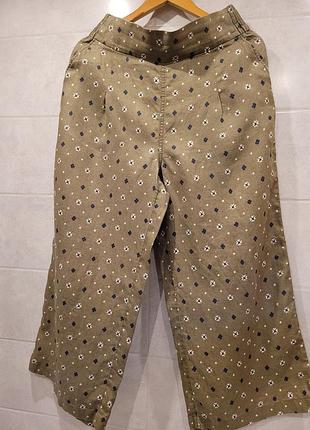 Домашние штаны из льна