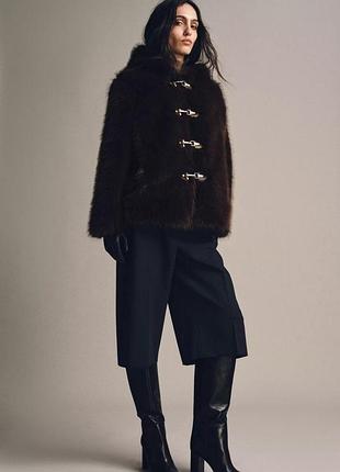 Короткое пальто zw collection из искусственного меха