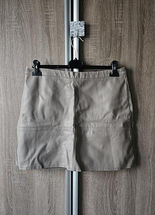 Короткая кож.замовая юбочка