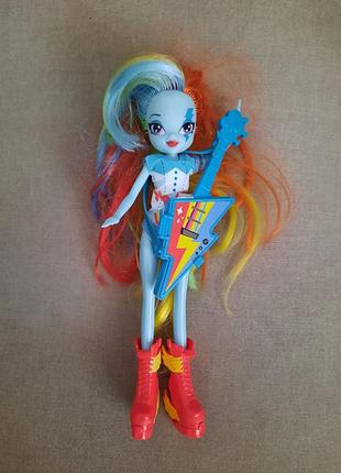 Кукла hasbro equestria girls рейнбоу деш з гітарою 22 см