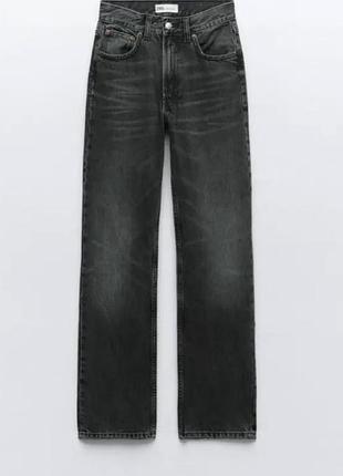 Джинсы zara regular length hige rise