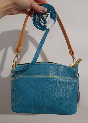 Новая кожаная сумка divina firenze italy оригинал