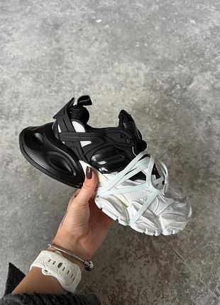 Кросівки жіночі / чоловічі чорні білі осінні весняні літні