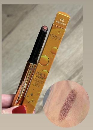 Кремові тіні в стіках kiko milano ,  тіні для повік juicy fizz