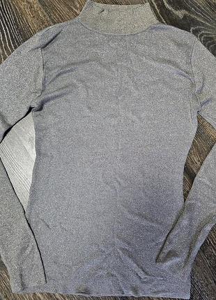 Жіноча тоненька водолазка з люрексовою ниткою р s