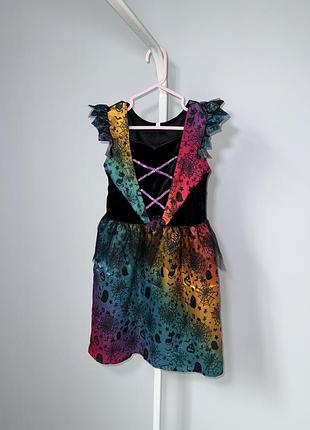 Карнавальна сукня 7-8 років відьми чаклунки павучихи