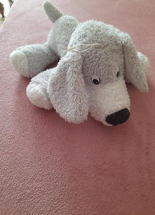 М'яка іграшка сірий пес собака