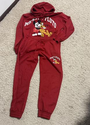 Утеплений спортивний костюм мікі маус