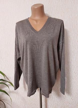 Базовий пуловер вовна р. l