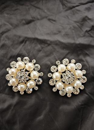 Пуговицы со стразами