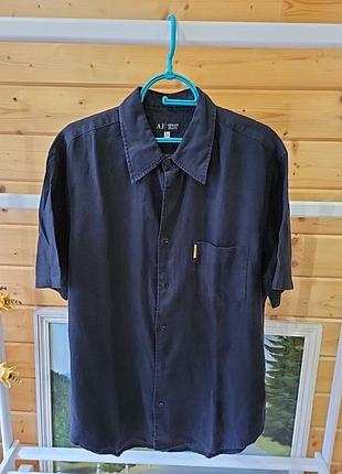 Льяная тениска рубашка low-top armani jeans