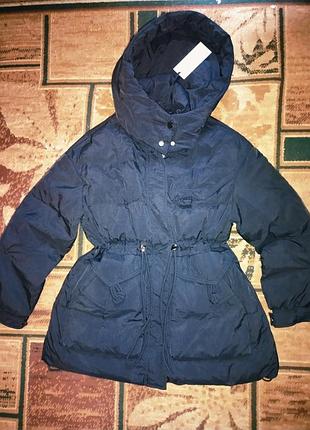 Нова зимова куртка пуховик парка дута пух 42-44р