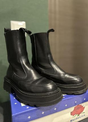 Челсі зимові, шкіряні