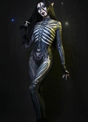Xenomorph costume - badinka костюм комбінезон скелет до halloween