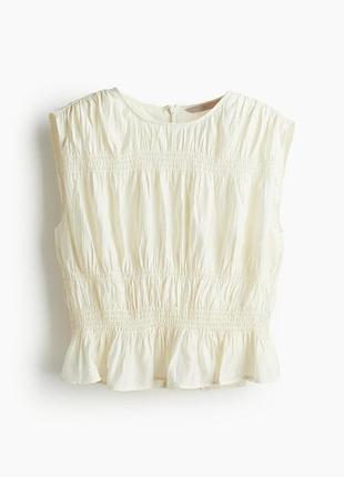 Кремова блуза топ жата