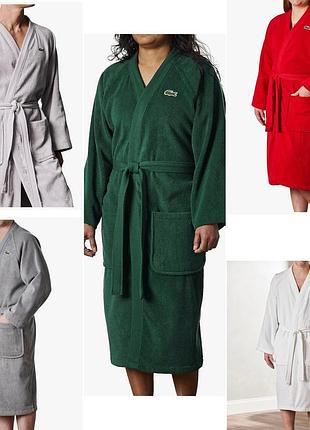 Чоловічий бавовняний халат lacoste