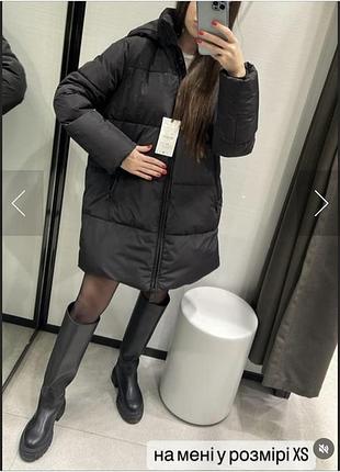 Пуховик куртка анорак пуффер zara