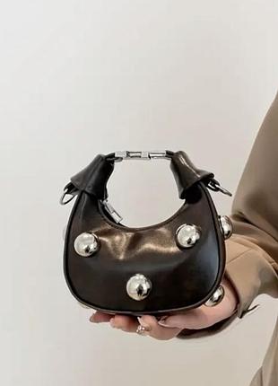 Сумочка міні чорна