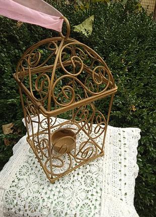 Подсвечник домик винтажный в отличном состоянии