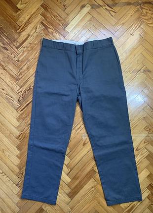 Штанишки серые качественные мужские оверсайз work dickies 874 xl-xxl серые широкие