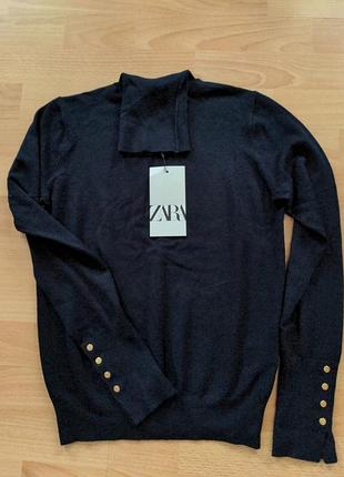 Гольф ,осінь/весна, теплий, приємний до тіла, темно синій, zara,s,новий з біркою.