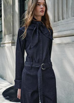 Джинсова сорочка zara