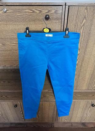 Брюки джинсы стрейчевые зауженные на резинке