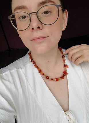 Бусы из натурального камня