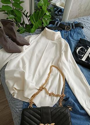 Білий базовий гольф від h&m