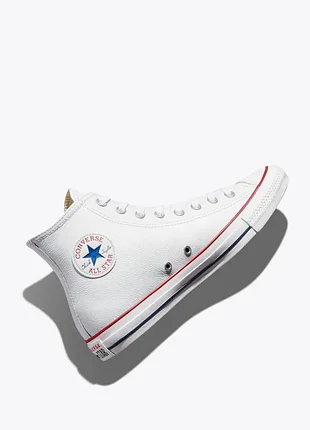 Converse chuck taylor all star high – белые кожаные кеды converse (оригинал из сша)
