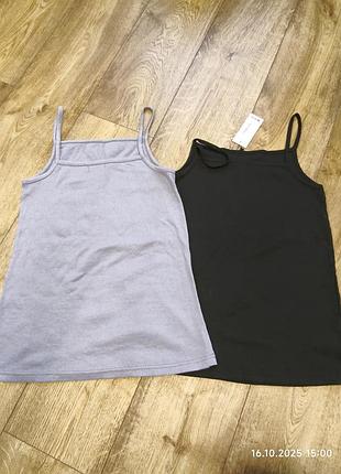 Boohoo майки нові розмір 48 в рубчик