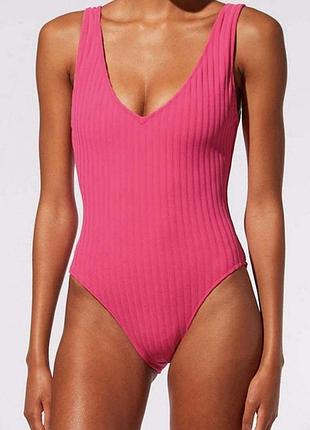 Купальник суцільний,  рожевий, boohoo, uk 12, eur 40.