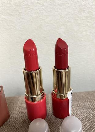 Помада для губ clarins joli rouge 760 pink cranberry \ clarins joli rouge 754 deep red