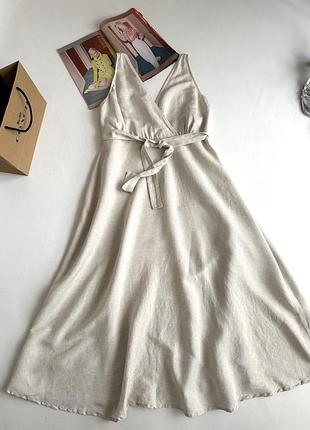 Лляна сукня oysho