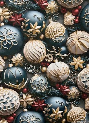 Новорічна скатертина з тефлоновим просоченням